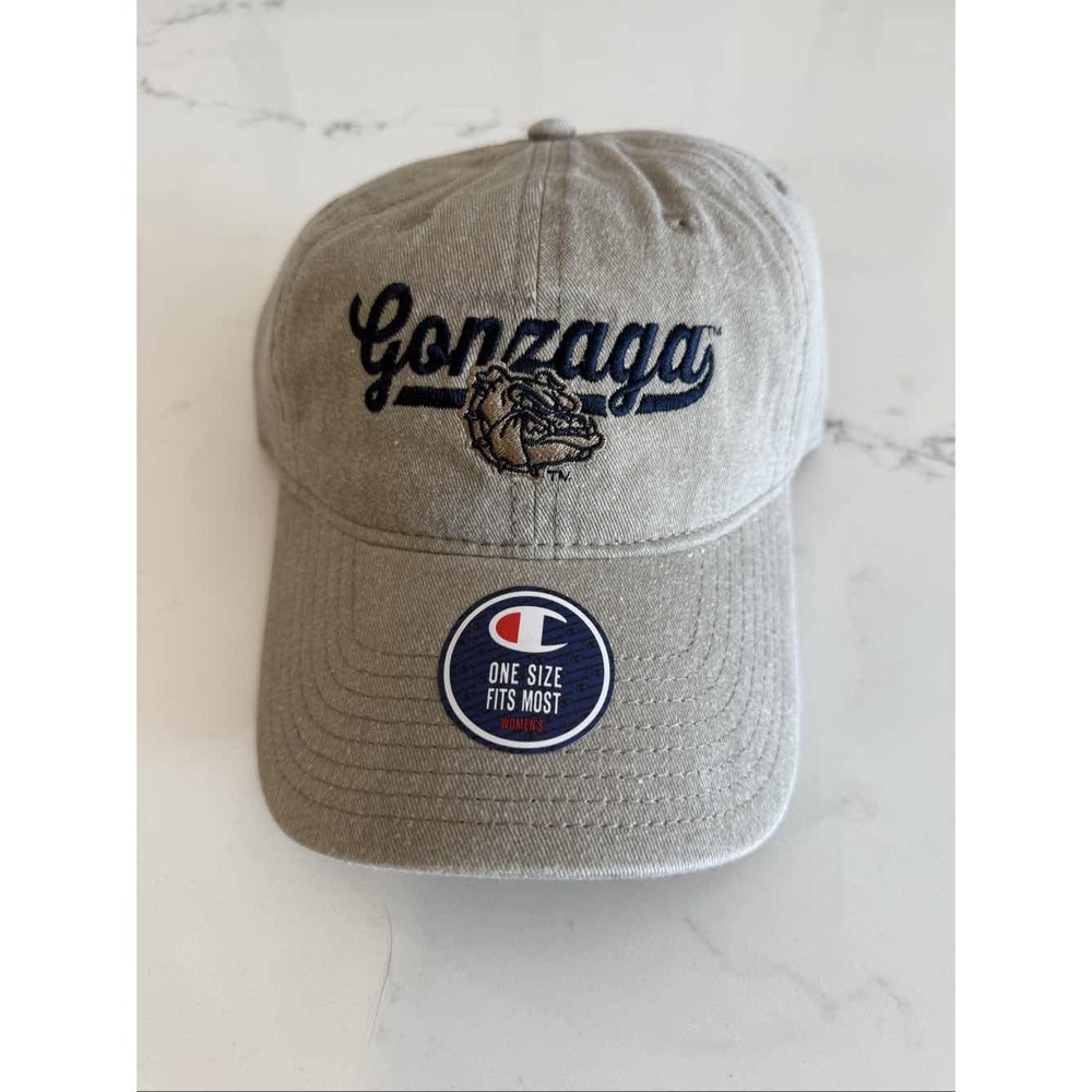 Gonzaga Bulldogs Champion Dad Hat Adjustable Baseball Cap Women's OSFM Gray
